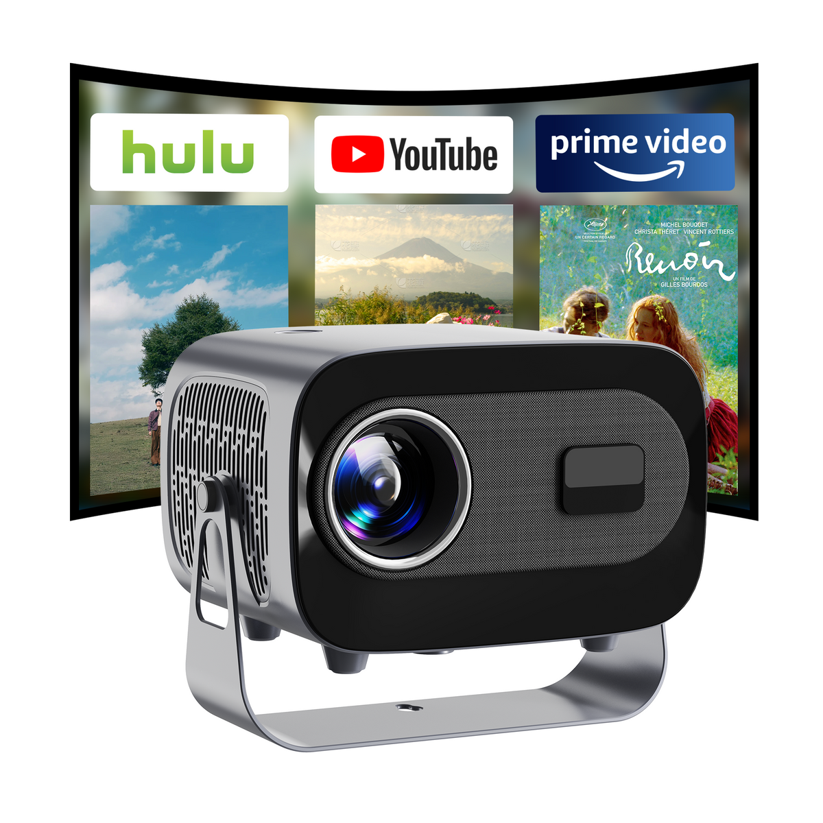 A10 Plus Smart Portable Projector | 1080P Home Theater, WiFi & Bluetooth