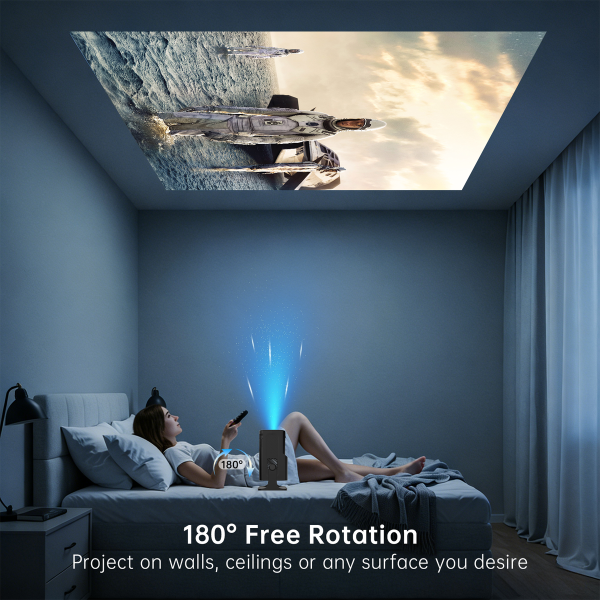 JY530 Native 1080P Mini Projector | 4K Supported Home Cinema Projector